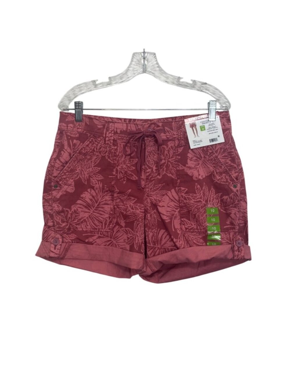 Unionbay Floral Convertible Shorts Y2K Size 10 Pink New Summer